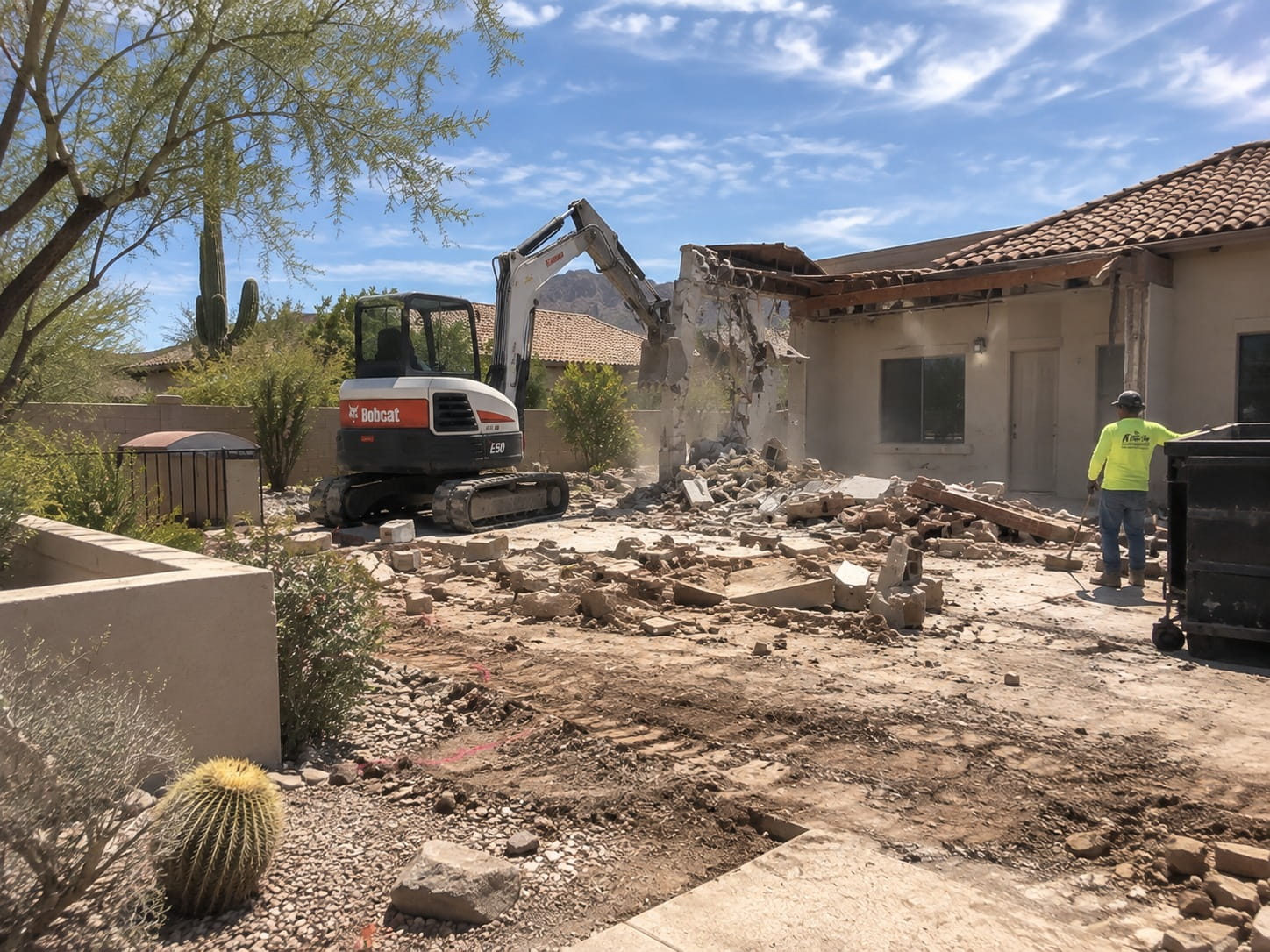 Excavation services underway at a Tucson site